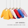 New autumn and winter children's cotton-padded jackets with fleece inner linings, thick cotton-padded jackets for boys, girls, babies and small children, and infant coats Specification image